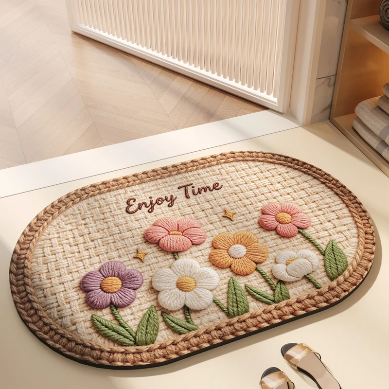 Floraler dekorativer Teppich für Zuhause