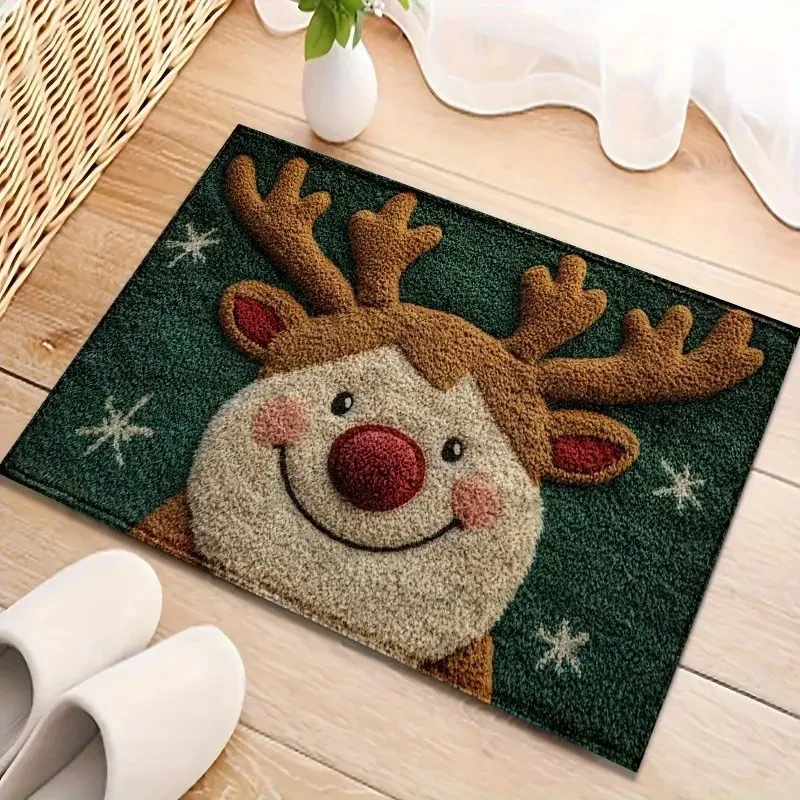 Festliche Weihnachtsmann-Themen Fußmatte für das Zuhause