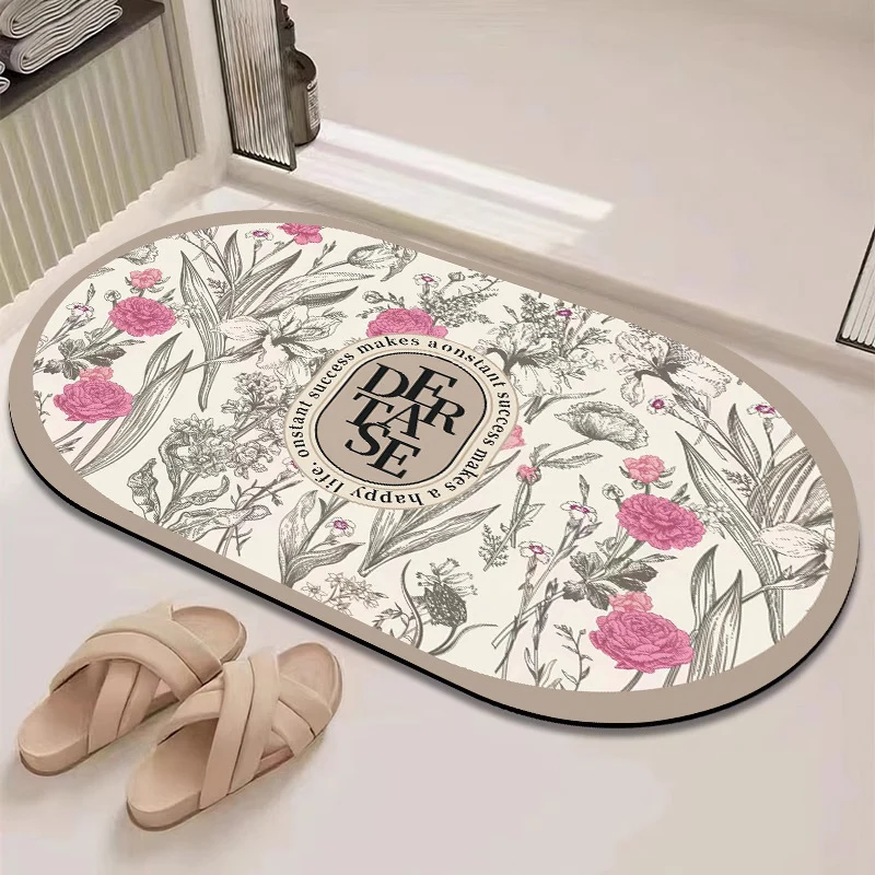 Dekorativer ovaler Innenmatte für Zuhause
