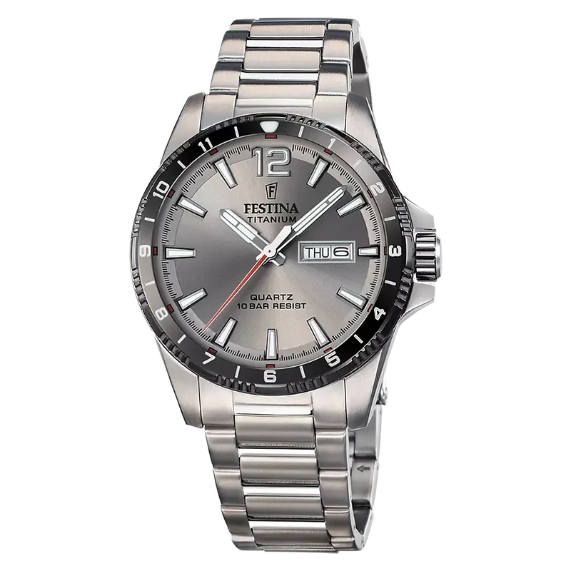 Festina Titanium F20698/1 Herren • Titan-Gehäuse & Armband • Mineralglas