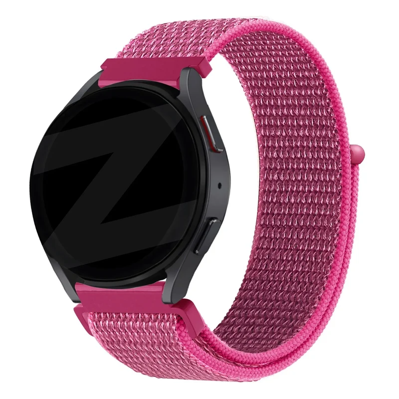 Bandz Oozoo Smartwatch 20mm Nylon Loop Armband (Dragonfruit)