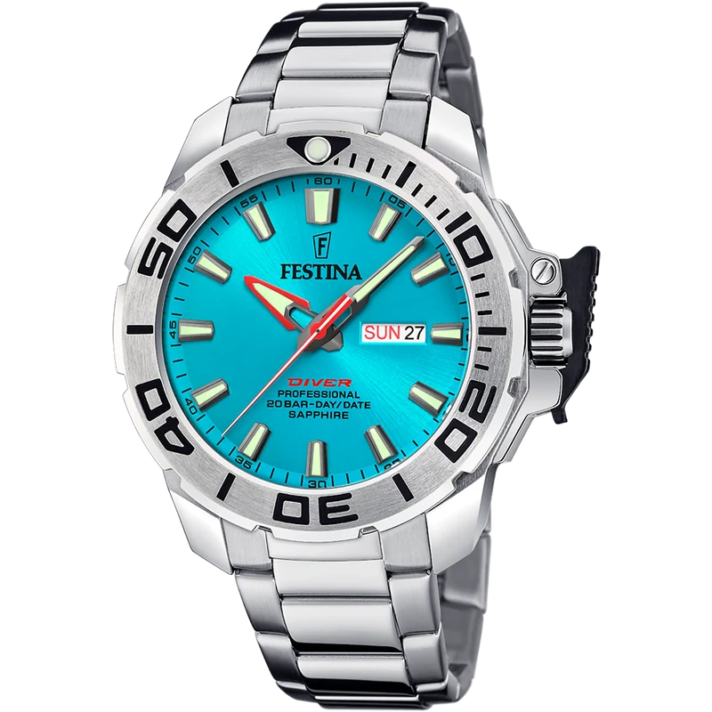 Festina F20665/6 Herrenuhr Diver Saphire • Saphirglas • 20 ATM Wasserdicht