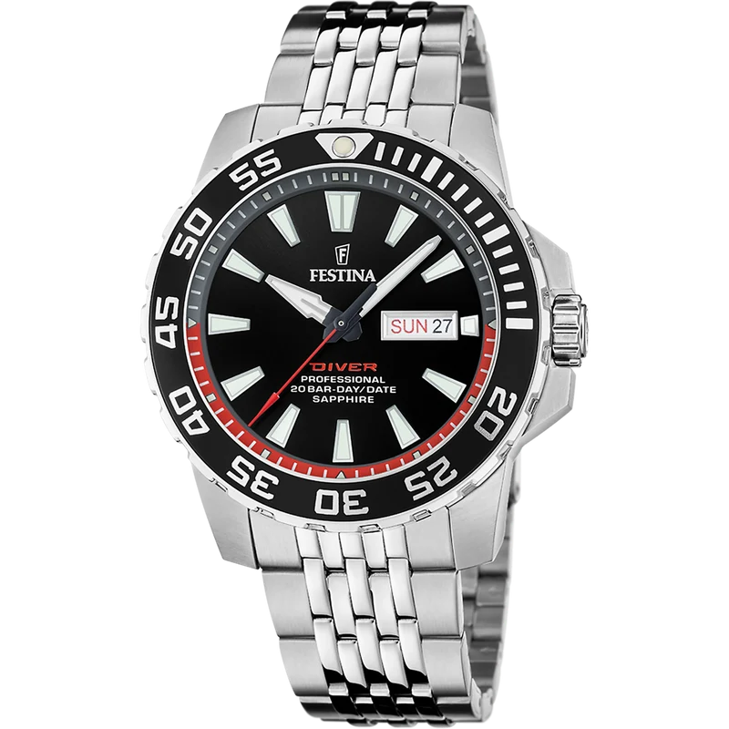 Festina The Originals F20661/3 Herrenuhr • Saphirglas • 20 ATM