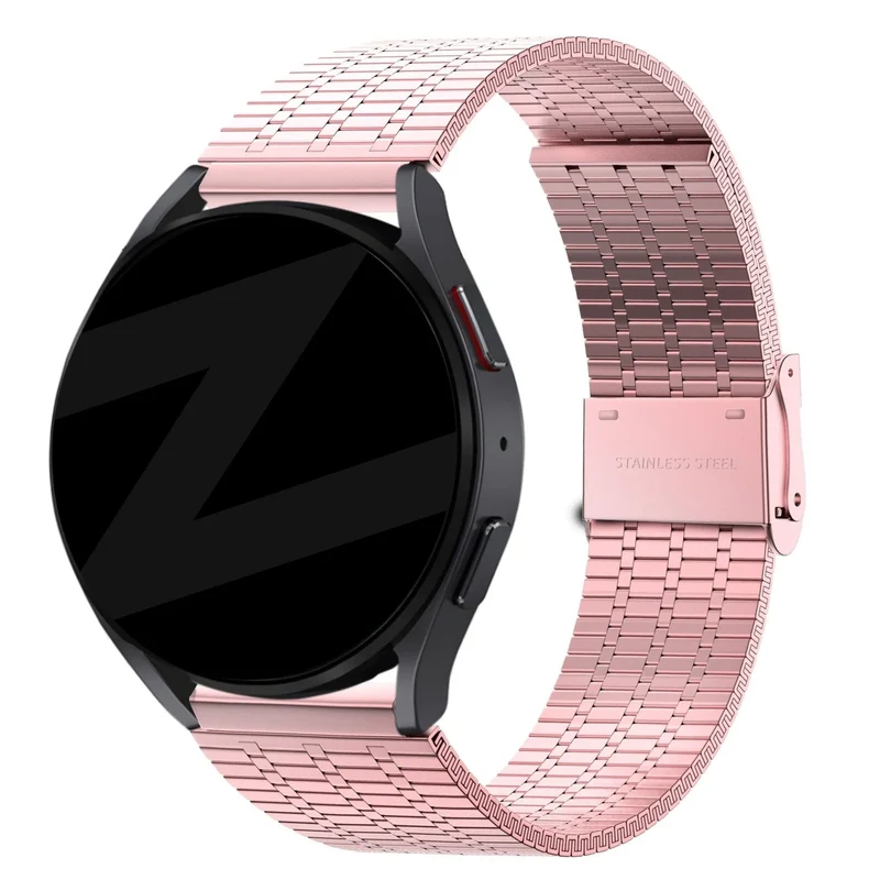 Bandz Oozoo Smartwatch 20mm Verstellbares Stahlarmband (Rosa Sand)