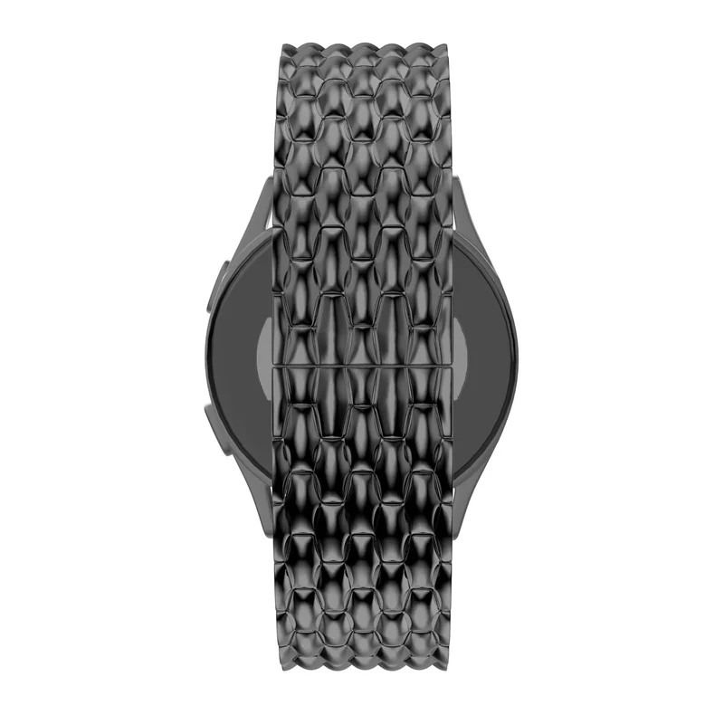 Bandz Oozoo Smartwatch 20mm Stahlarmband 'Dragon' (Schwarz)