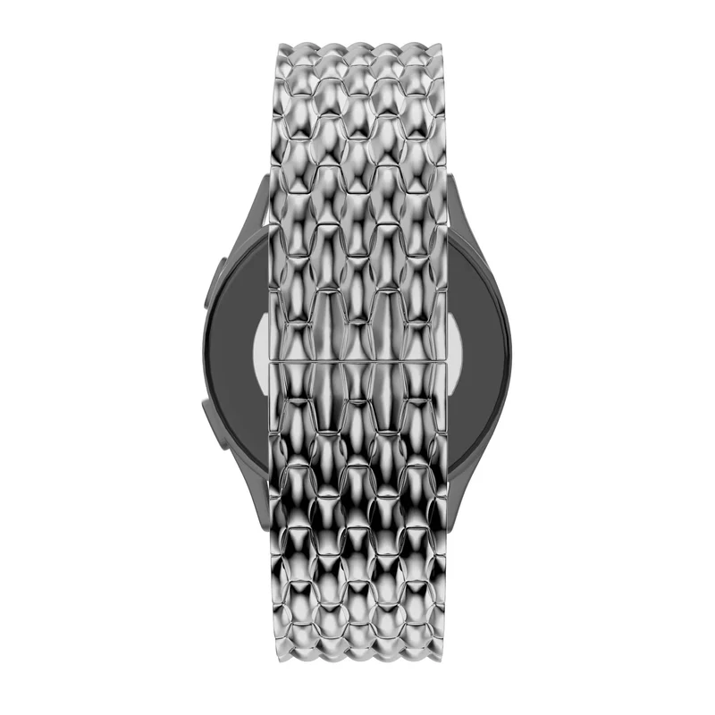 Bandz Oozoo Smartwatch 20mm Stahlarmband 'Dragon' (Silber)