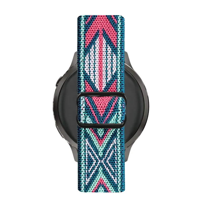 Bandz Oozoo Smartwatch 20mm Elastisches Nylonband (Blau Mix)
