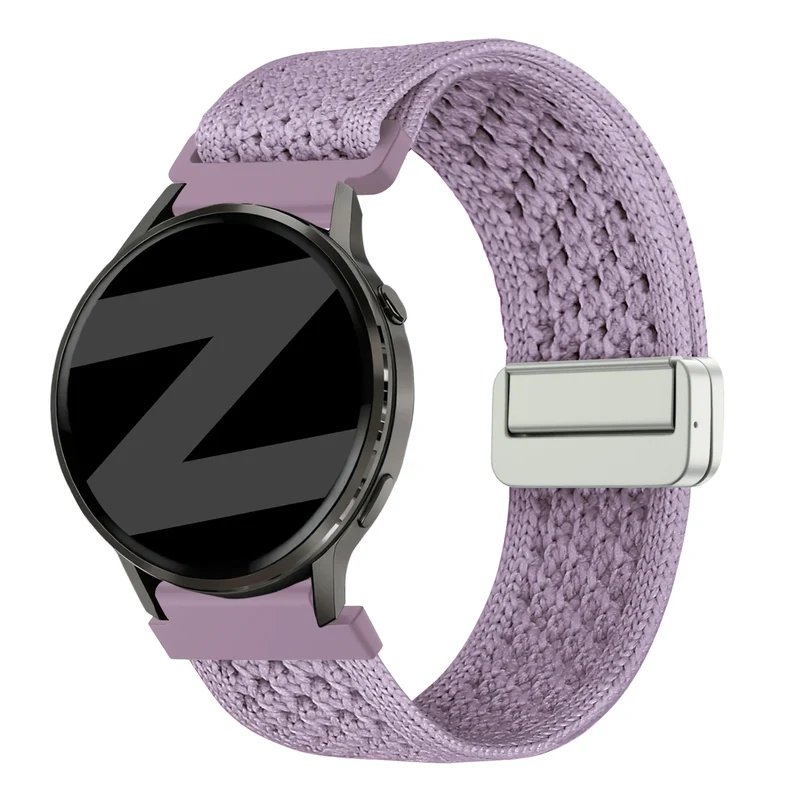 Bandz Oozoo Smartwatch 20mm Vintage Nylonarmband (Hell Lila)