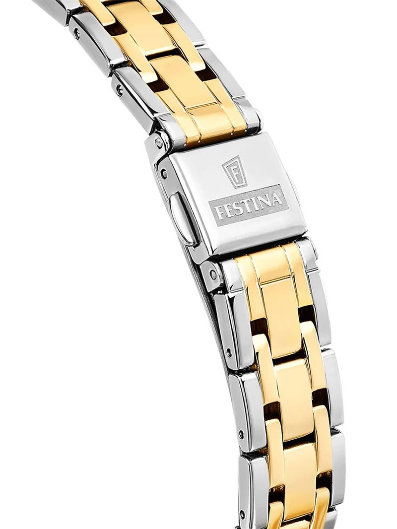 Festina Mademoiselle F20625/2 Damenuhr Champagner • Mineralglas • Edelstahlarmband
