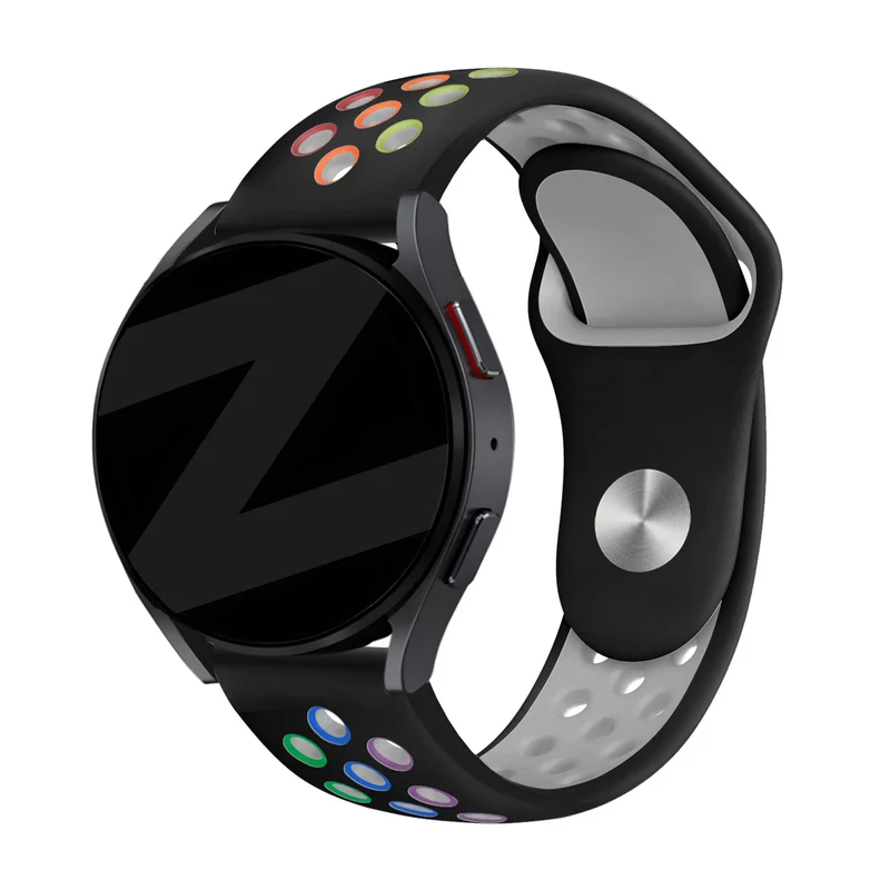 Bandz Oozoo Smartwatch 20mm Sportarmband 'Deluxe' (Schwarz/Bunt)