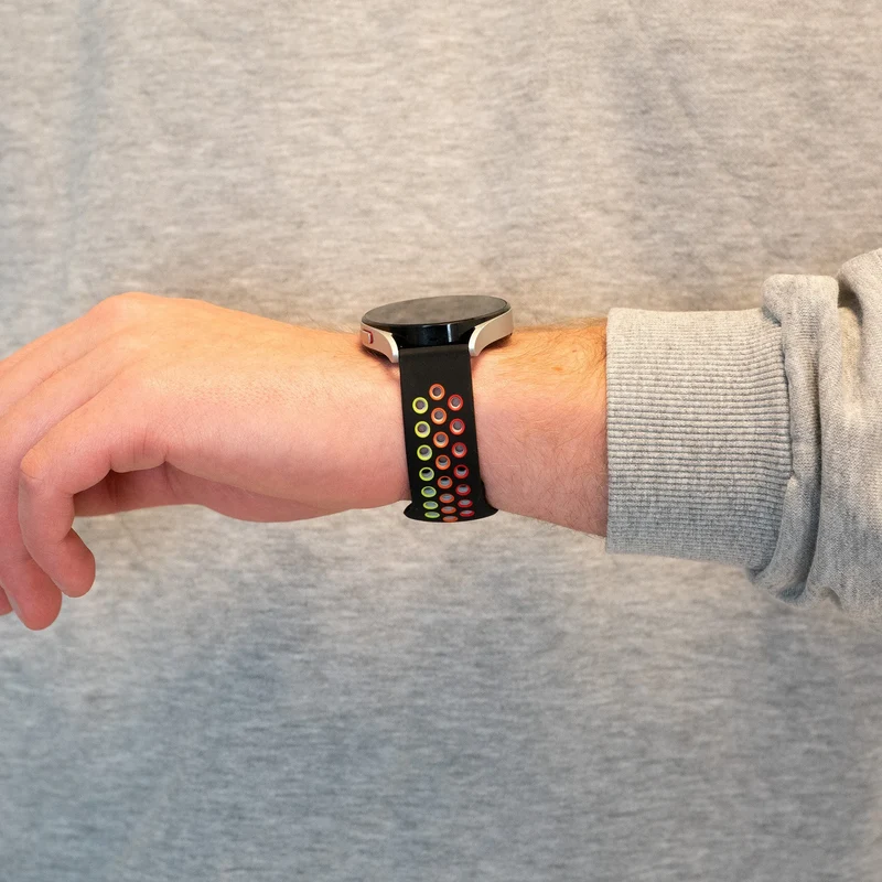 Bandz Oozoo Smartwatch 20mm Sportarmband 'Deluxe' (Schwarz/Bunt)