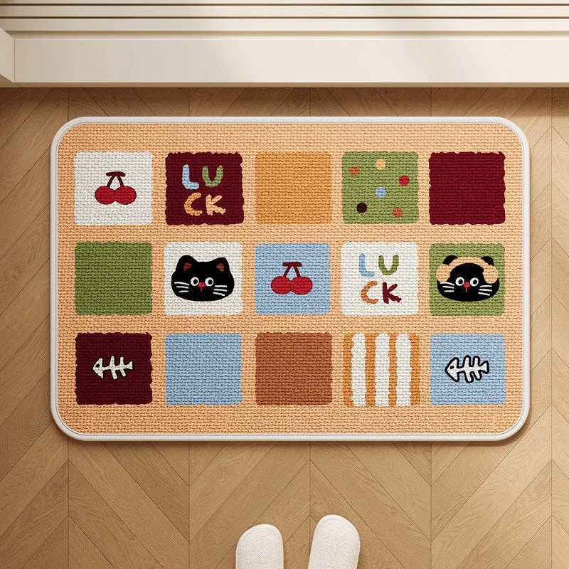 Patchwork Katzen-Themen Teppich