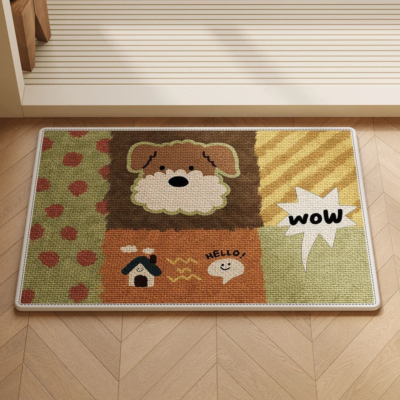 Patchwork Katzen-Themen Teppich