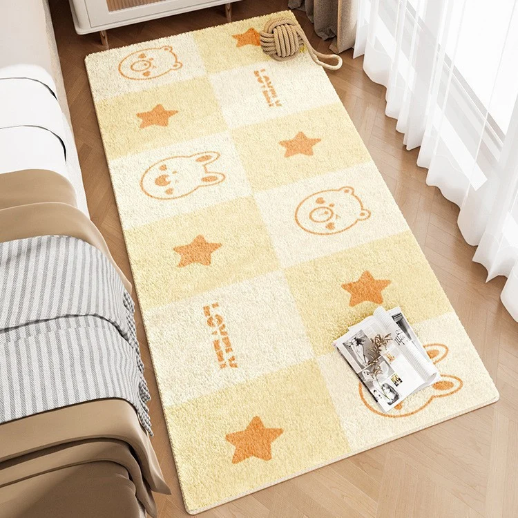 Niedlicher Hasen-Motiv-Plüsch-Teppich