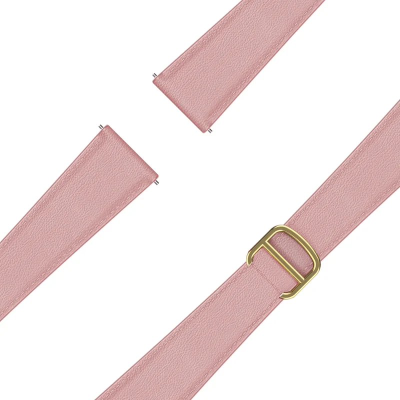Bandz Withings Steel HR Sport Lederarmband 'D-Type' (Rosa)