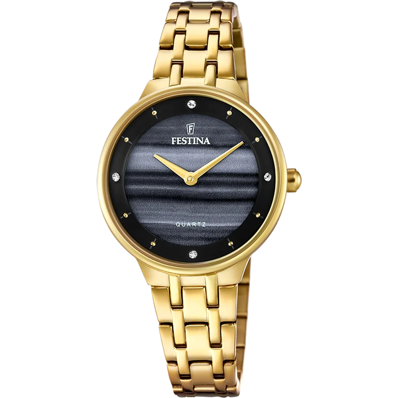 Festina Mademoiselle F20601/D Damenuhr Schwarz • Mineralglas • Quarzwerk