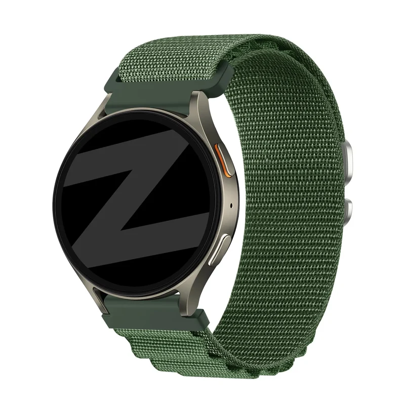 Bandz Oozoo Smartwatch 20mm Alpine Armband (Armeegrün)