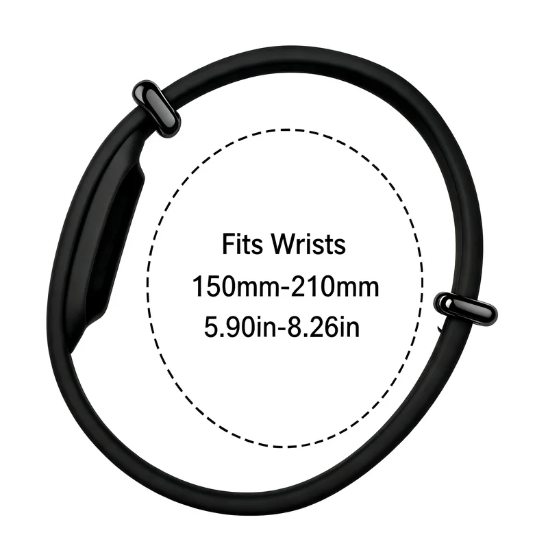 Fitbit Air Silikonarmband (Schwarz)