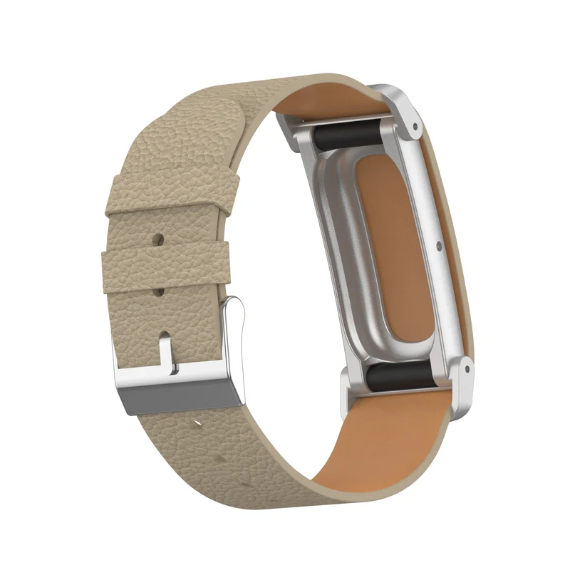 Fitbit Air Litchi Lederarmband (Kaffeebraun)