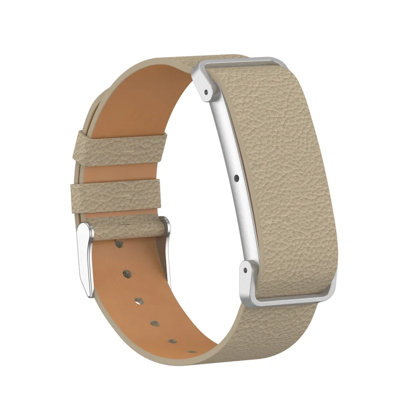 Fitbit Air Litchi Lederarmband (Kaffeebraun)