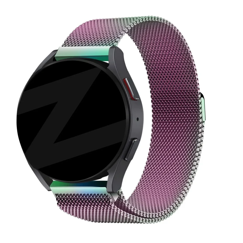 Bandz Oozoo Smartwatch 20mm Milanese Loop Armband (Perlmutt)