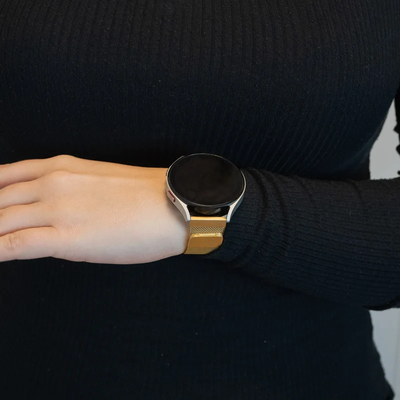 Bandz Oozoo Smartwatch 20mm Milanese Loop Armband (Gold)