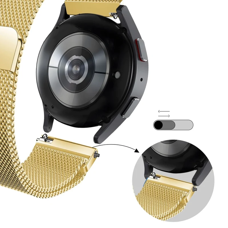 Bandz Oozoo Smartwatch 20mm Milanese Loop Armband (Gold)