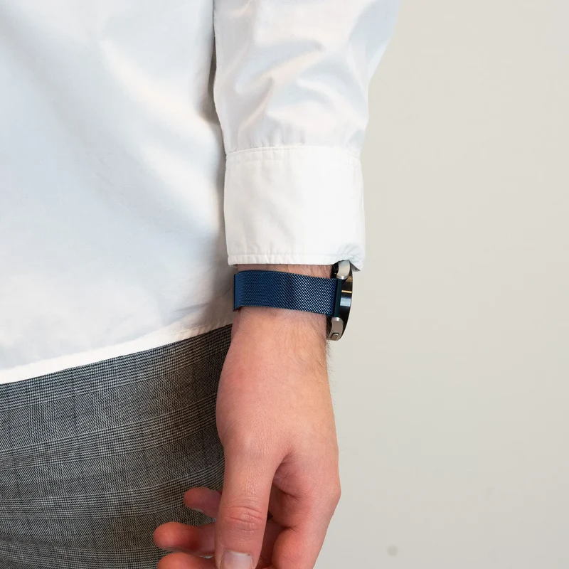 Bandz Oozoo Smartwatch 20mm Milanese Loop Armband (Blau)