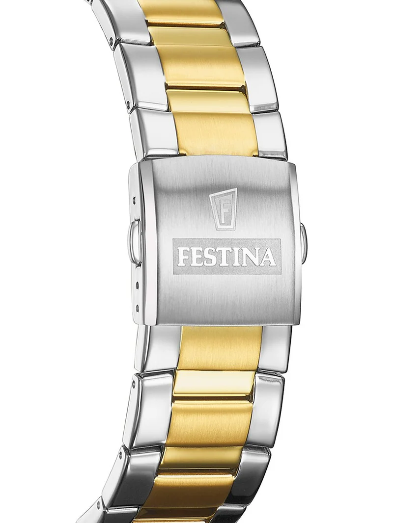 Festina Chrono Sport F20562/3 Herrenuhr Grün • Chronograph mit Datum • Bicolor Edelstahlarmband