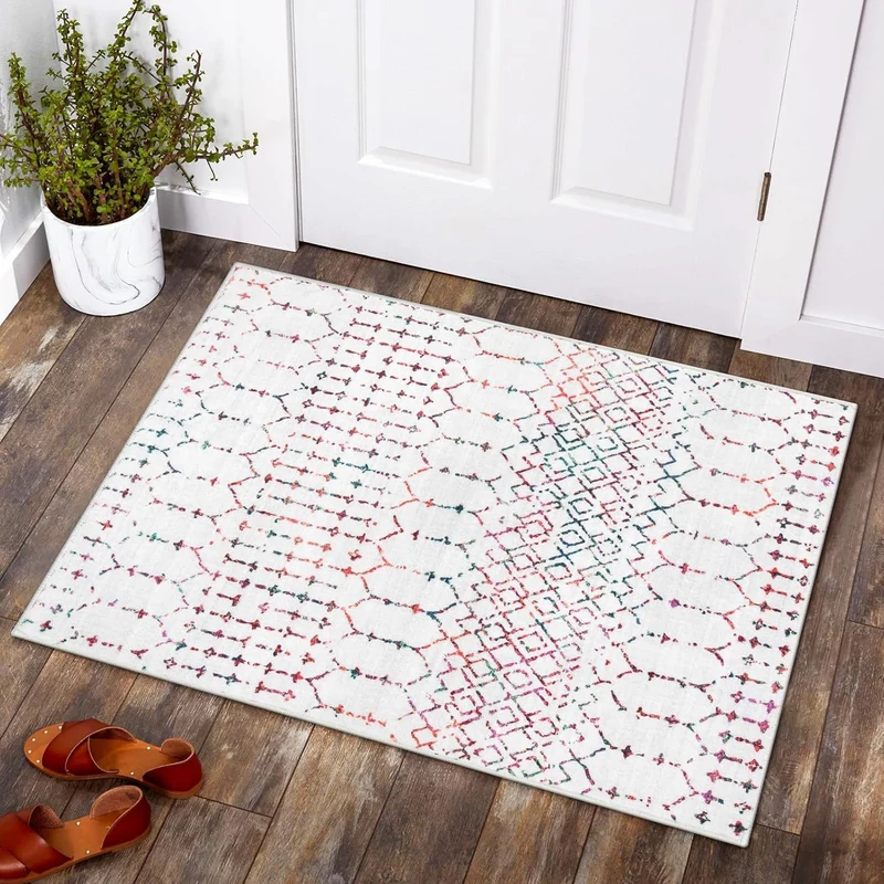 Geometrisch gemusterte Indoor-Teppichmatte für Zuhause