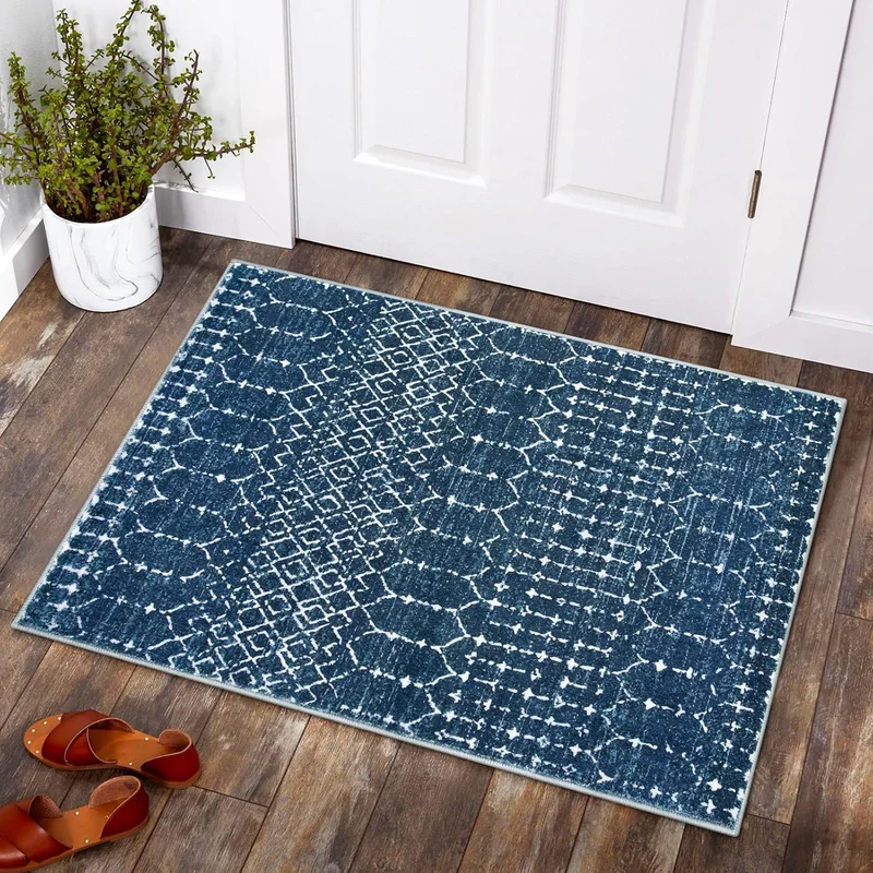 Geometrisch gemusterte Indoor-Teppichmatte für Zuhause