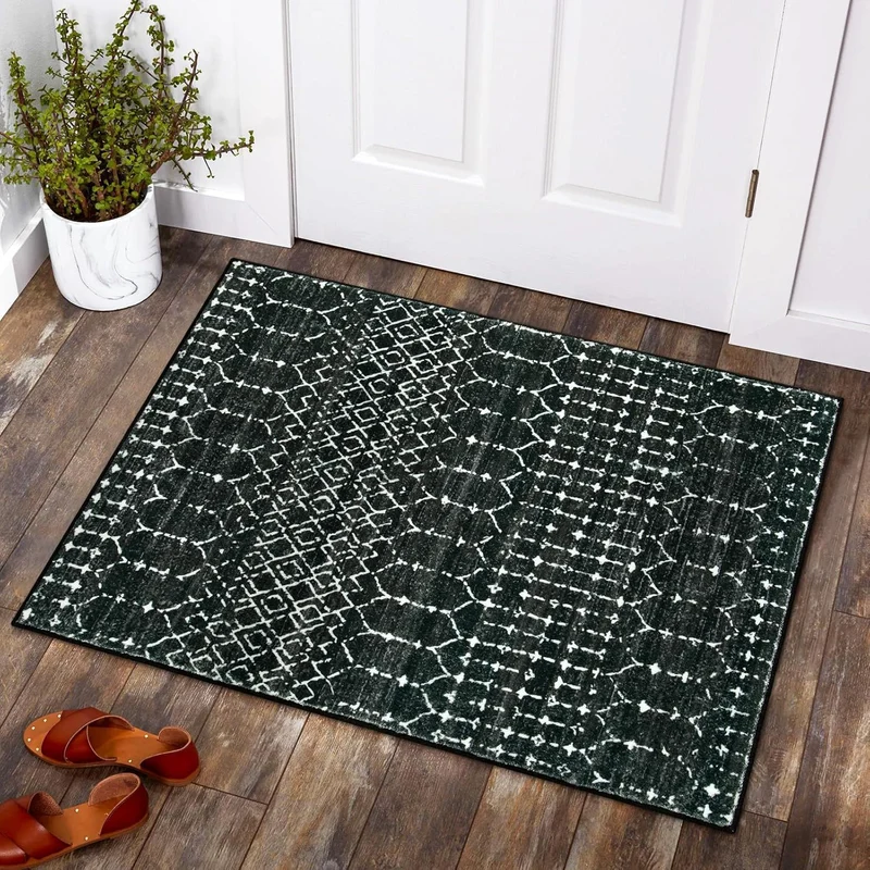 Geometrisch gemusterte Indoor-Teppichmatte für Zuhause