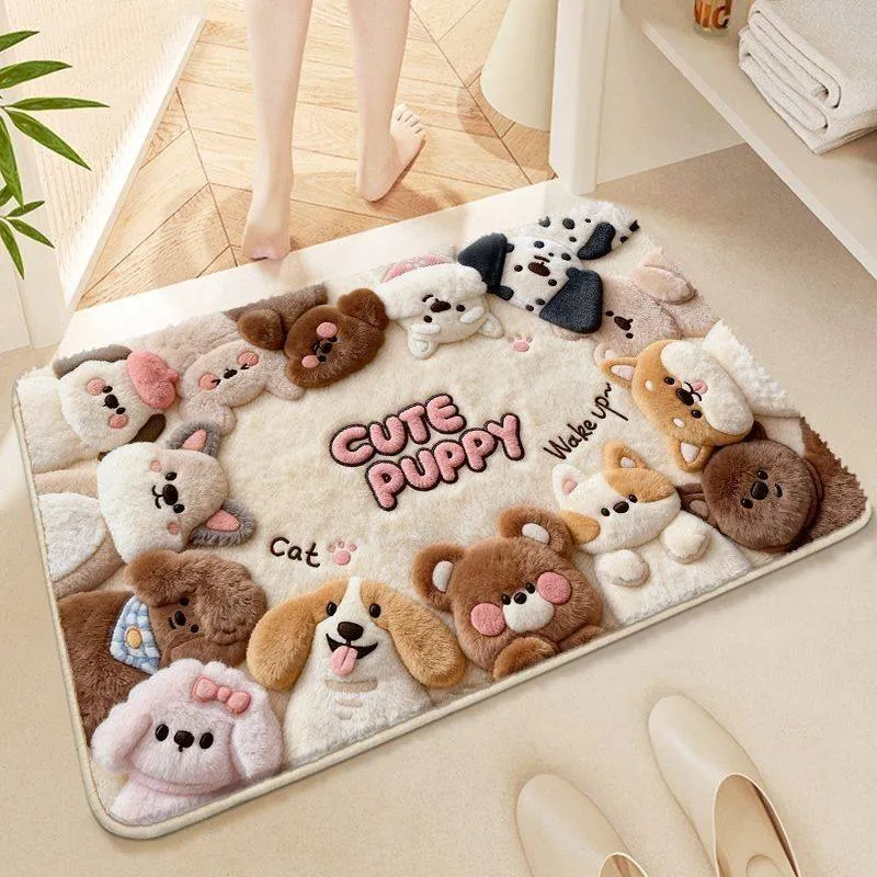 Cartoon-Themen Plush Badmatte für das Badezimmer