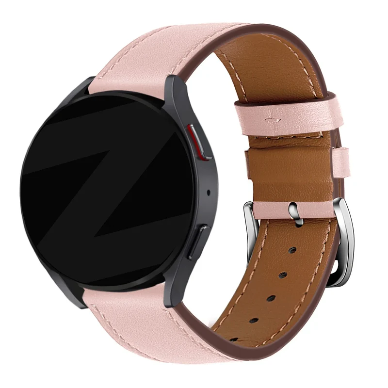 Bandz Oozoo Smartwatch 20mm Lederarmband 'Deluxe' (Rosa)