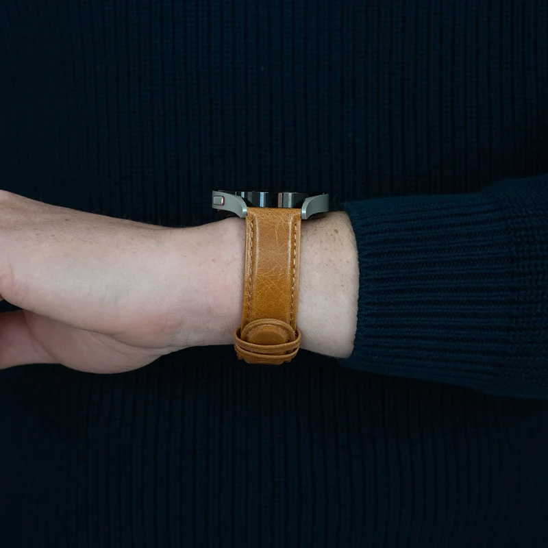 Bandz Oozoo Smartwatch 20mm Lederarmband 'Classic' (Braun)
