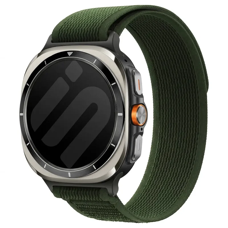 Samsung Galaxy Watch Ultra Trail Nylonarmband (Armeegrün)
