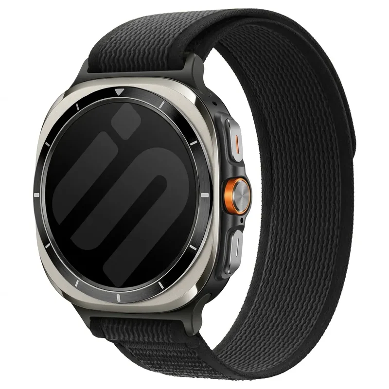 Samsung Galaxy Watch Ultra Trail Nylonarmband (Schwarz)