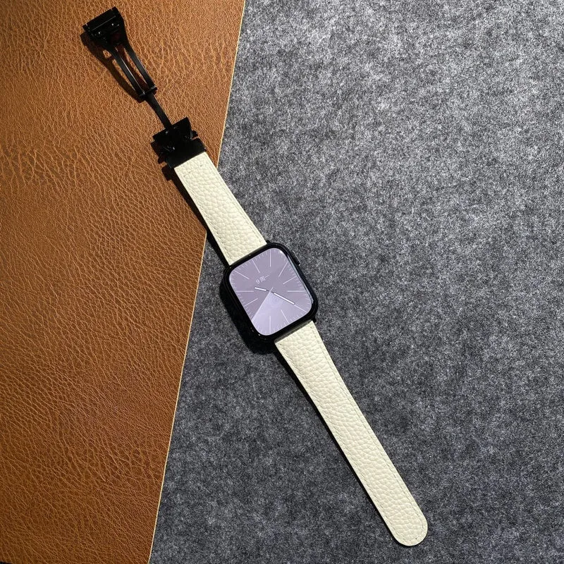 Bequem Apple Smartwatch Echtes Leder Universell Armband