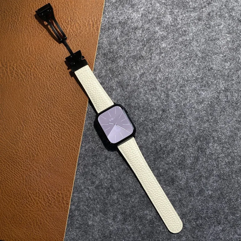 Bequem Apple Smartwatch Echtes Leder Universell Armband