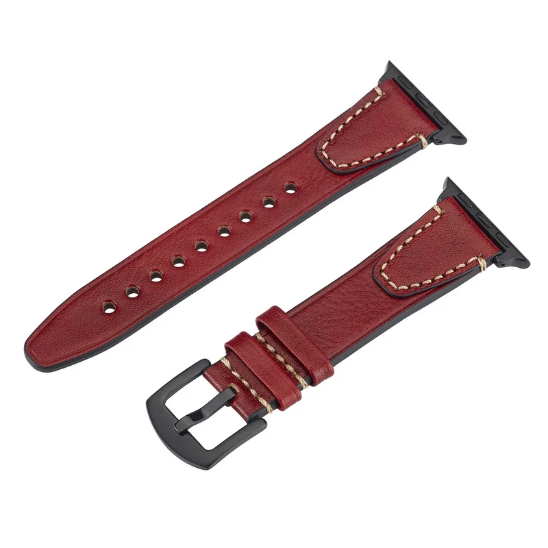 Unglaublich Elegant Apple Smartwatch Echtes Leder Universell Armband