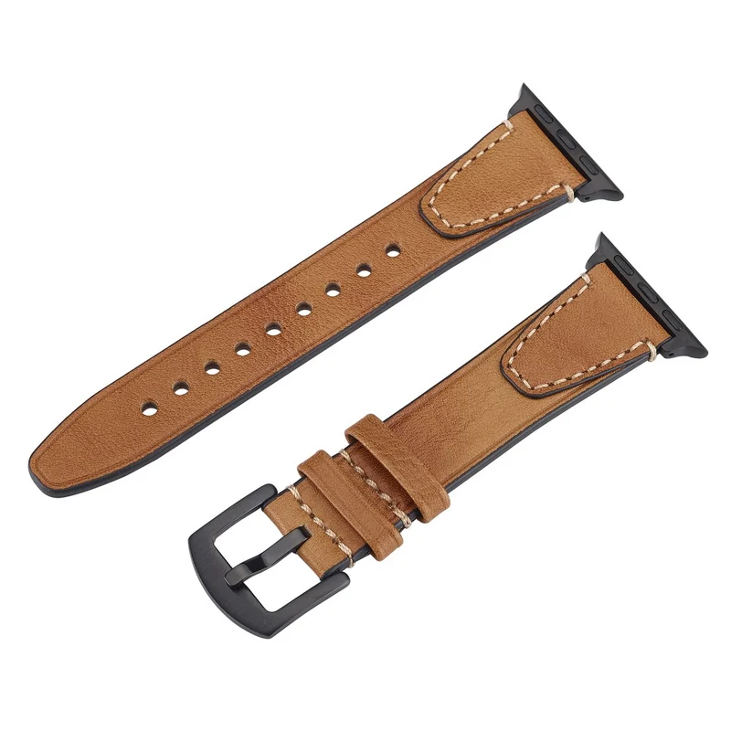 Unglaublich Elegant Apple Smartwatch Echtes Leder Universell Armband