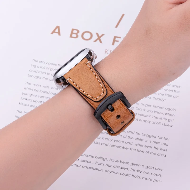 Unglaublich Elegant Apple Smartwatch Echtes Leder Universell Armband