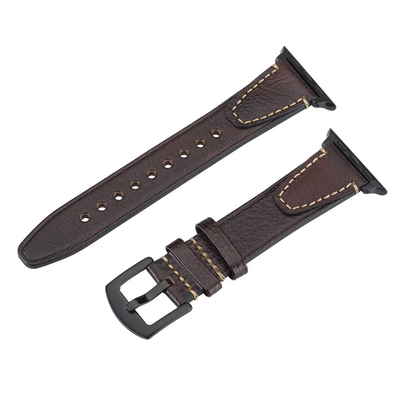 Unglaublich Elegant Apple Smartwatch Echtes Leder Universell Armband