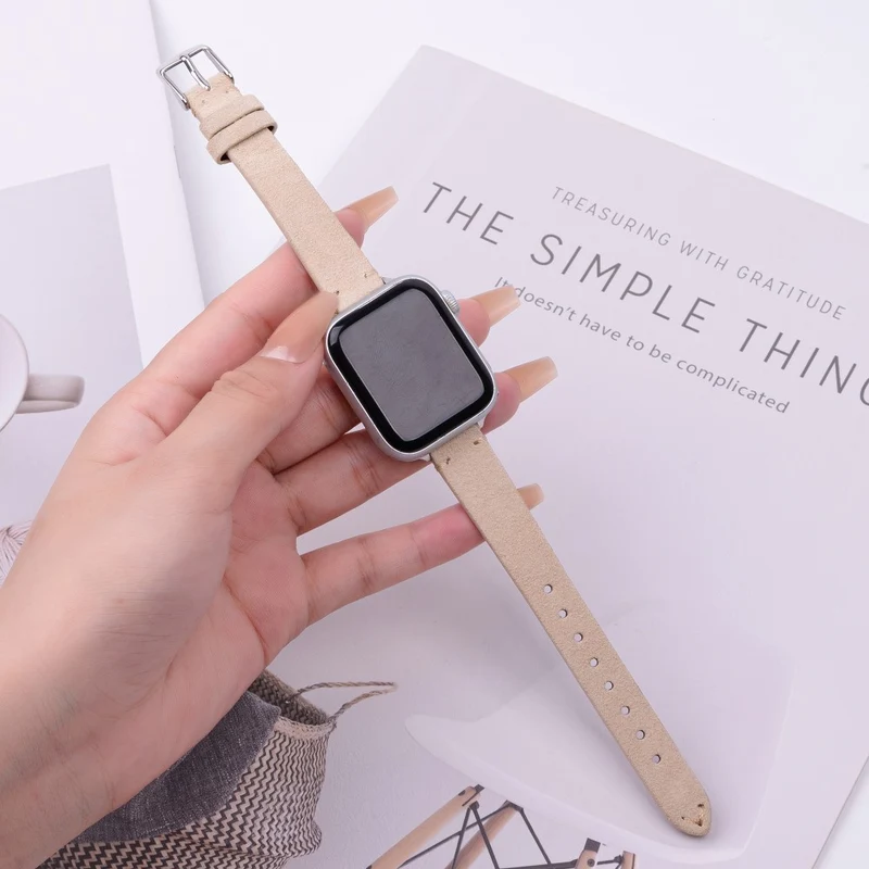 Stilvoll Apple Smartwatch Echtes Leder Universell Armband