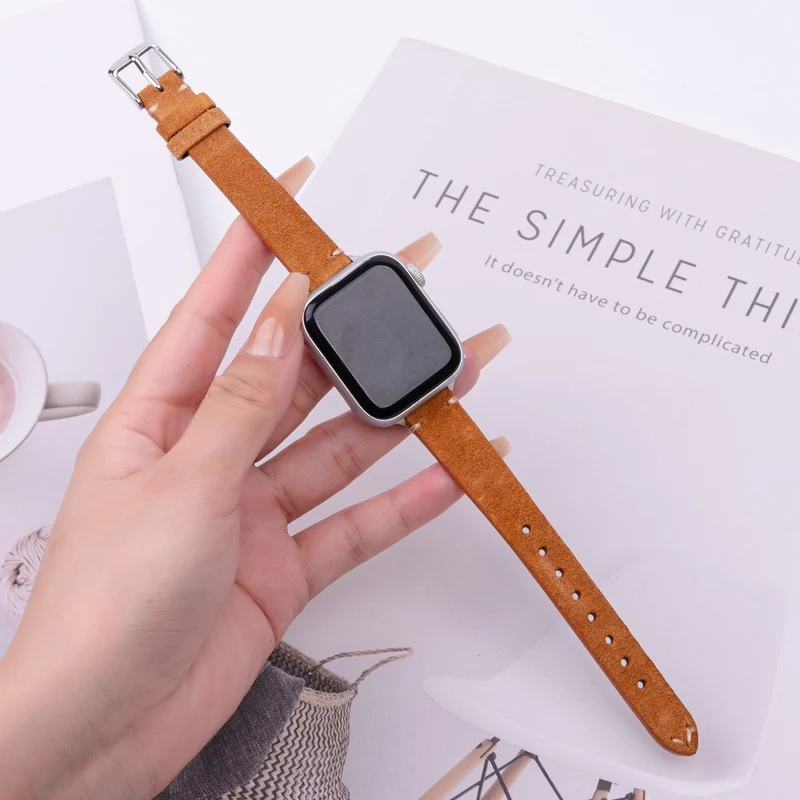 Stilvoll Apple Smartwatch Echtes Leder Universell Armband