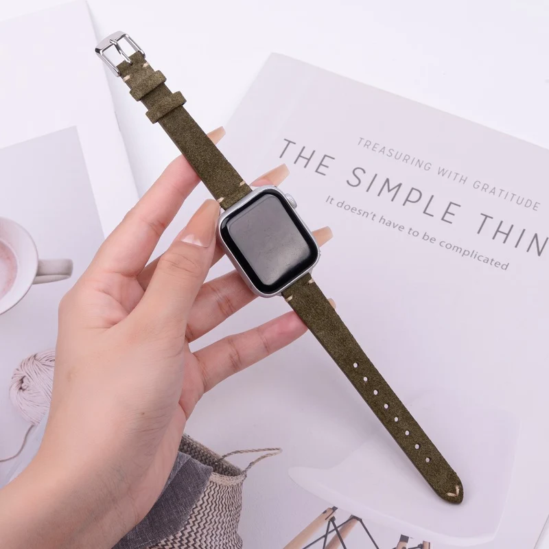Stilvoll Apple Smartwatch Echtes Leder Universell Armband