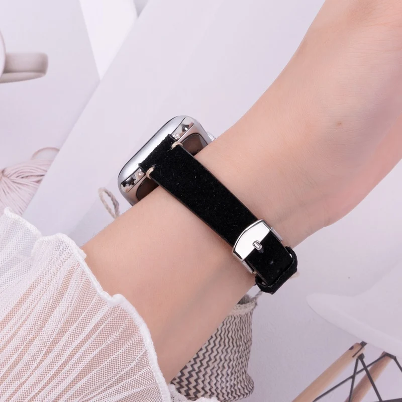 Mega Stylisch Apple Smartwatch Echtes Leder Universell Armband