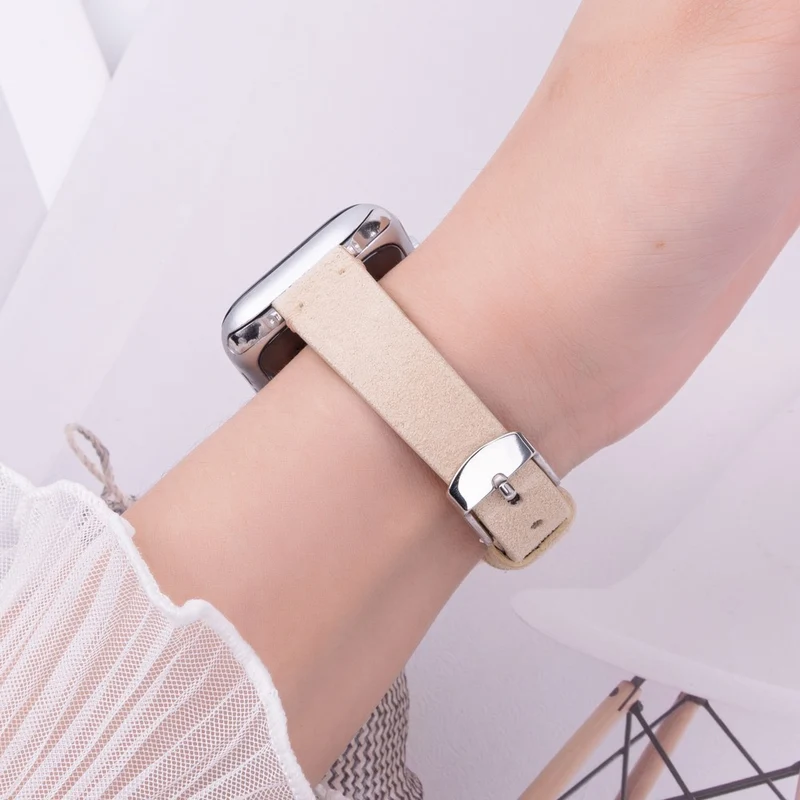 Mega Stylisch Apple Smartwatch Echtes Leder Universell Armband