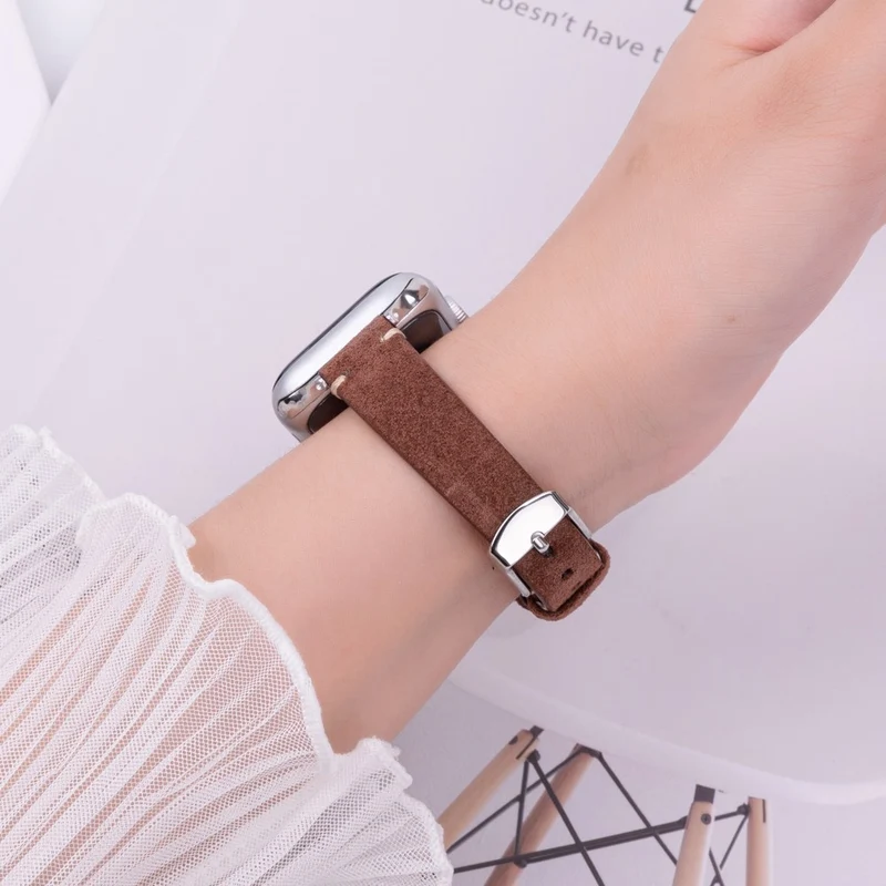 Mega Stylisch Apple Smartwatch Echtes Leder Universell Armband