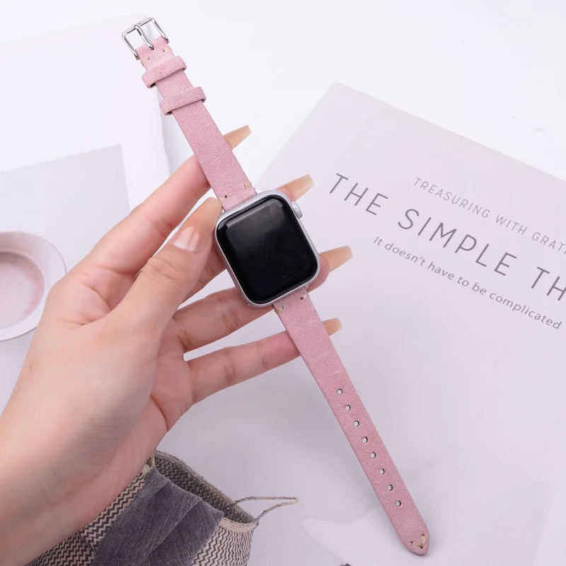 Mega Stylisch Apple Smartwatch Echtes Leder Universell Armband